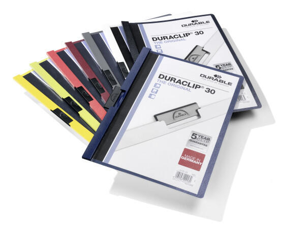 Klämmapp Durable Duraclip Antracitgrå A4 till 30 ark extra bild 3