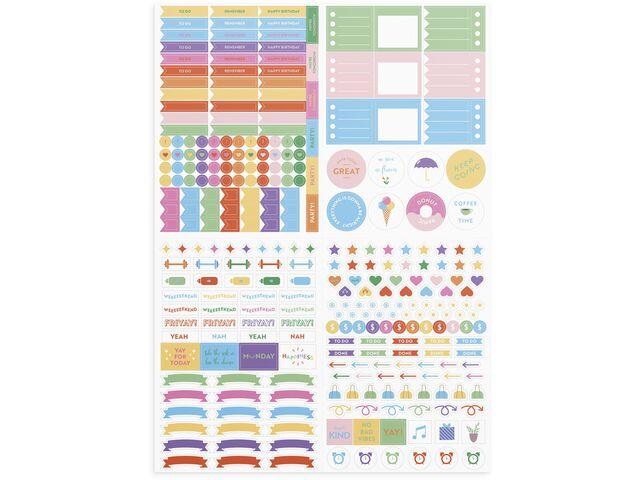 Temakalender Burde Stickersark Color Explosion