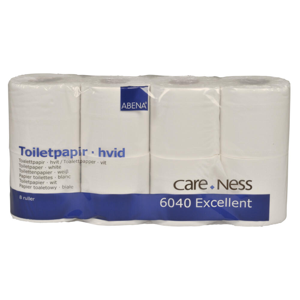 Toalettpapper Abena Care Ness Excellent 2-lags Vit 64rl