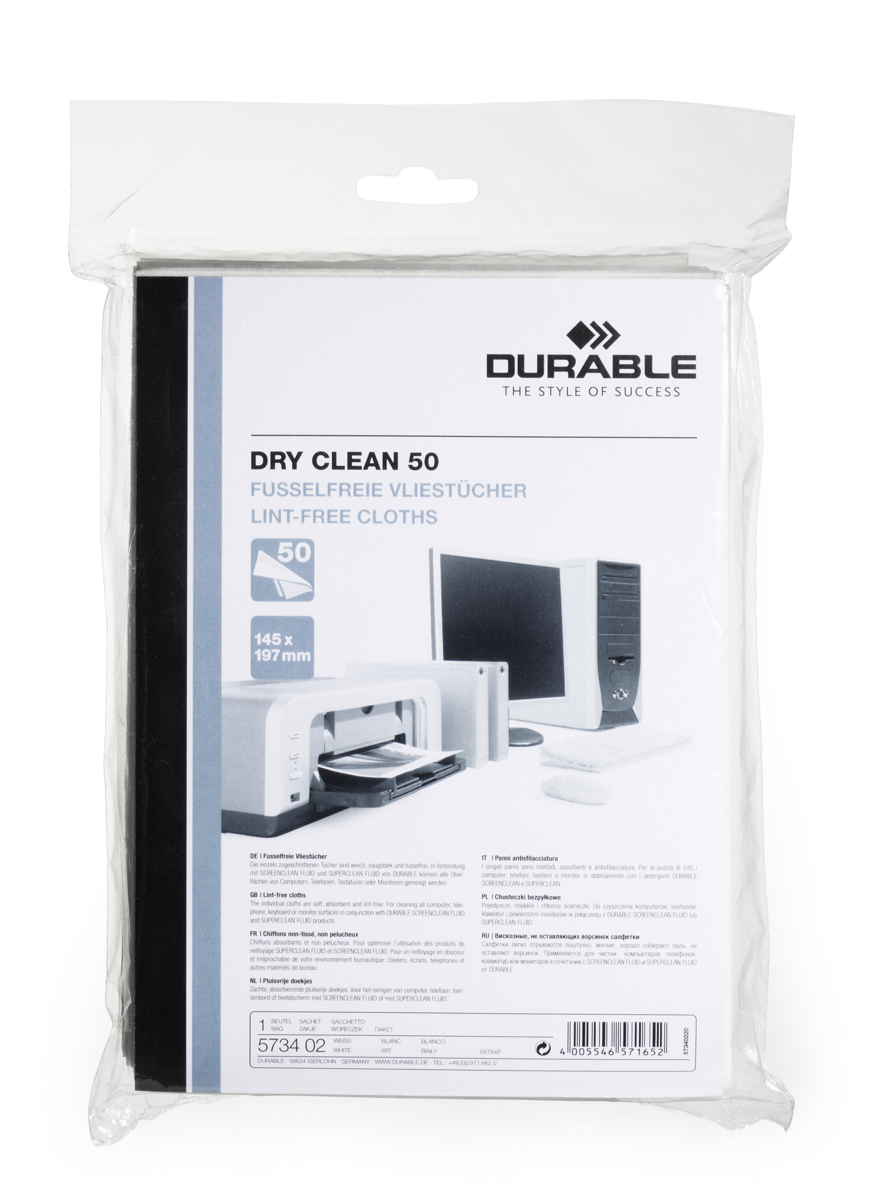 Rengöringsduk Durable Dry Clean 50st