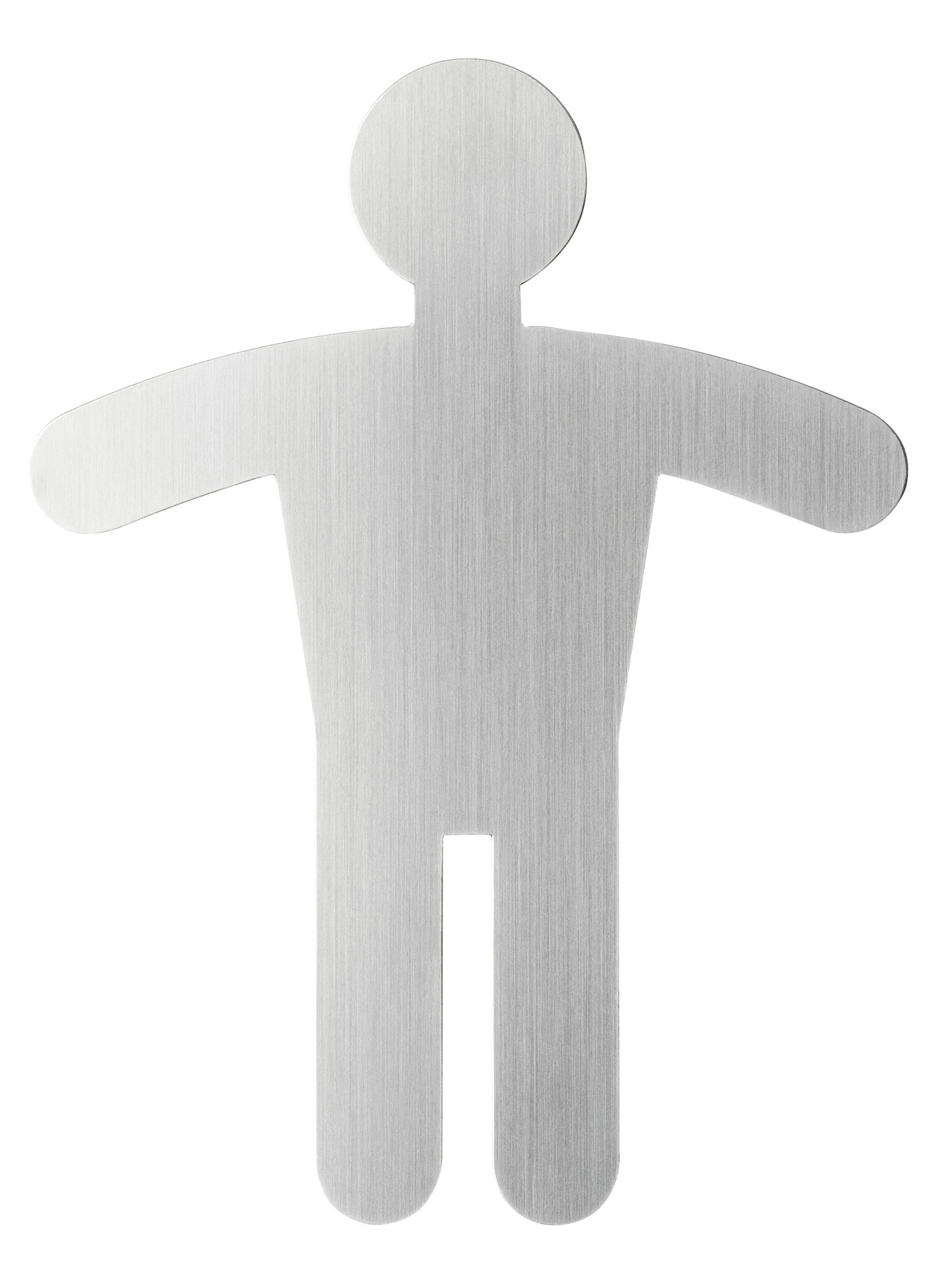 Symbolskylt WC Durable Herr Silver 90x120mm