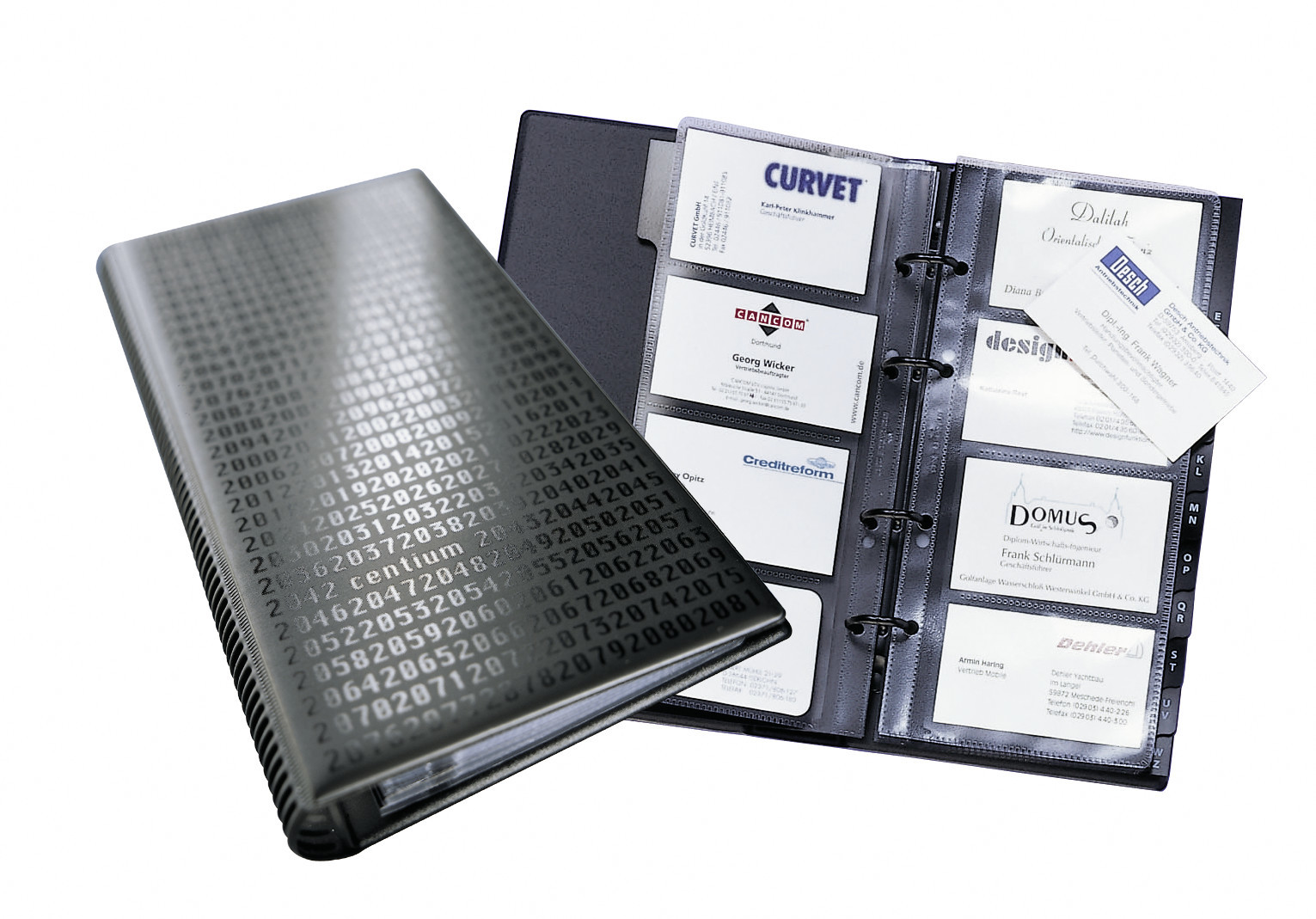 Visitkortspärm Durable Visifix Centium för 200 Visitkort Svart