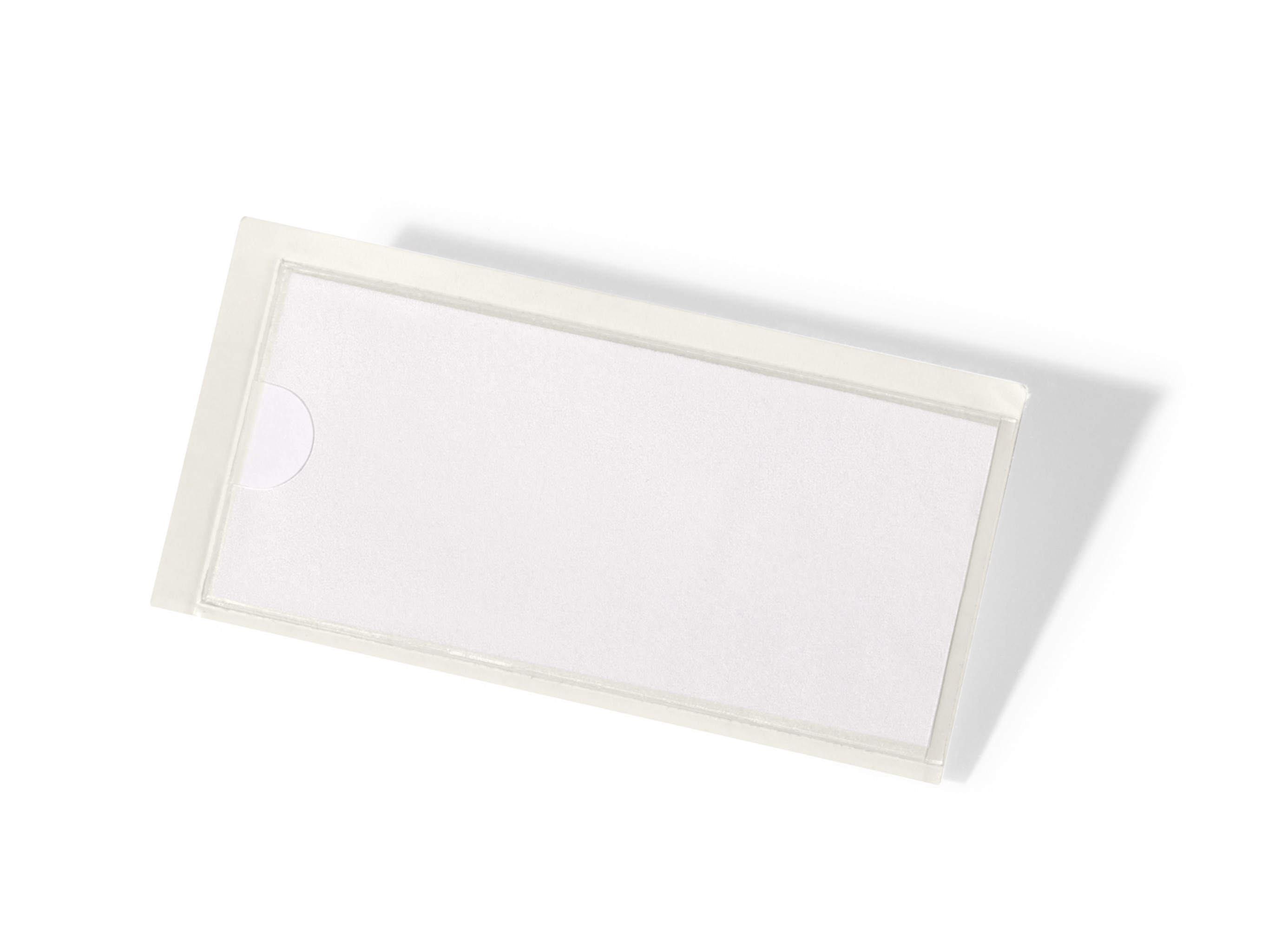 Plastficka Durable Pocketfix Självhäftande Transparent 74x32mm 10st