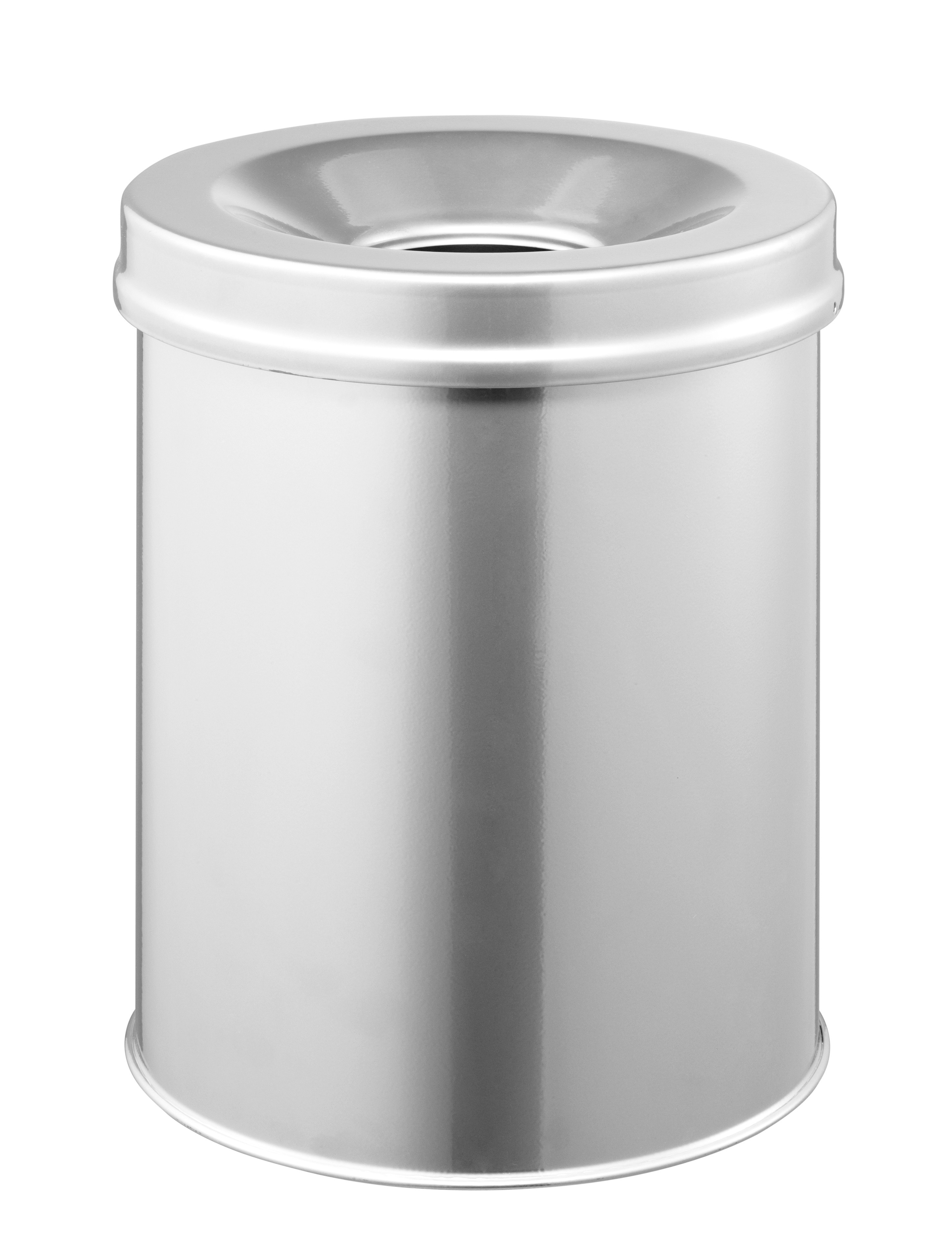 Papperskorg Durable Safe Rund Silver 15L