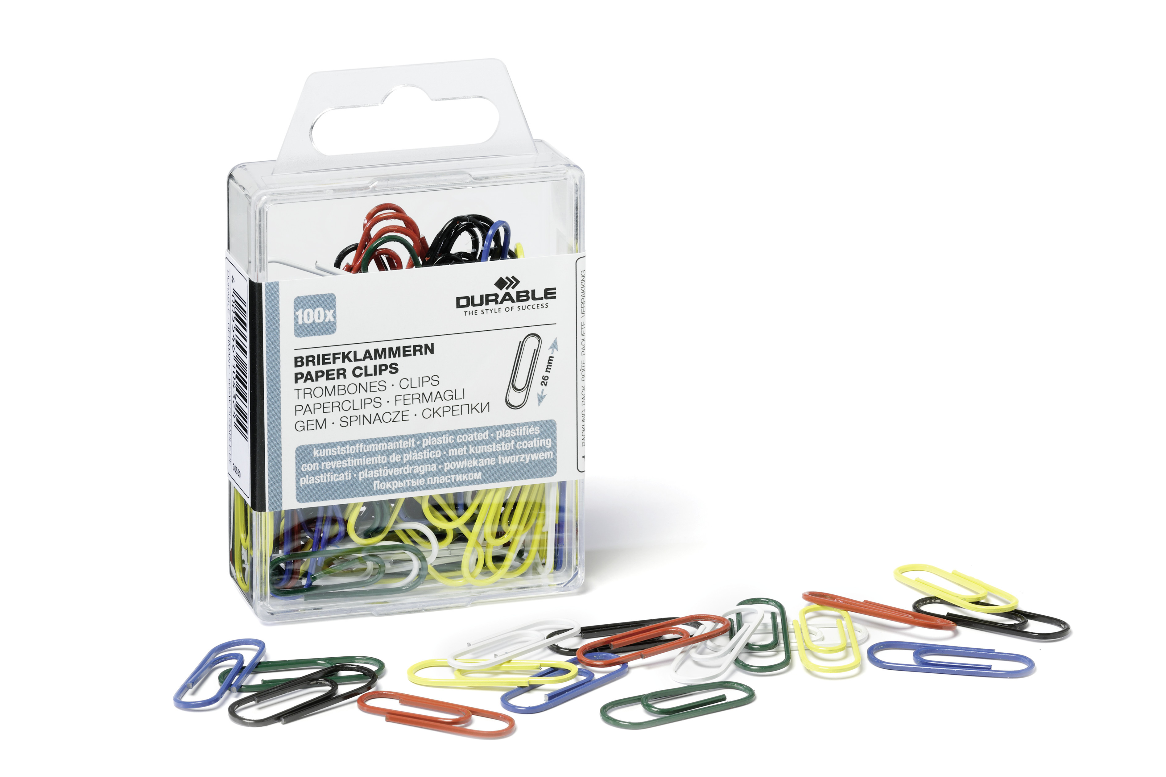 Gem Durable Plastöverdragna Metall Sorterade Färger 26mm 100st