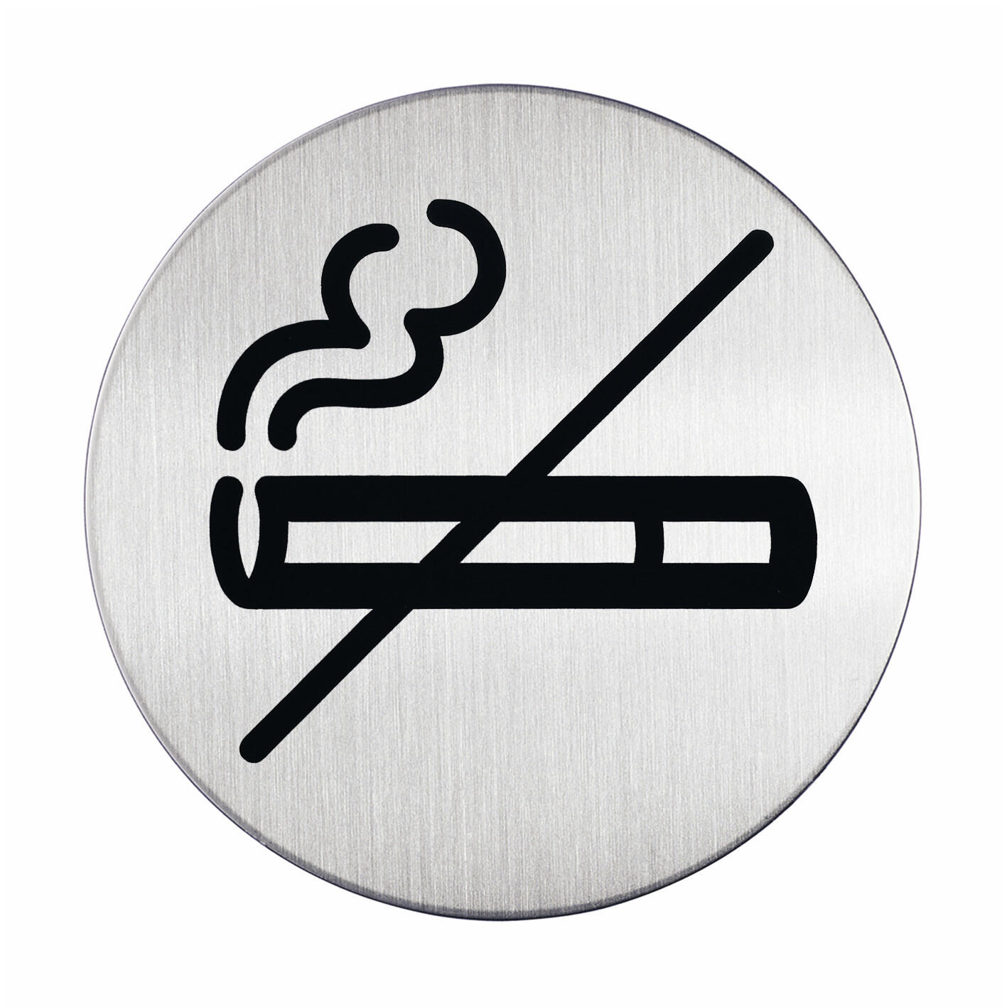 Symbolskylt Rökning Förbjudet Durable Silver 83mm