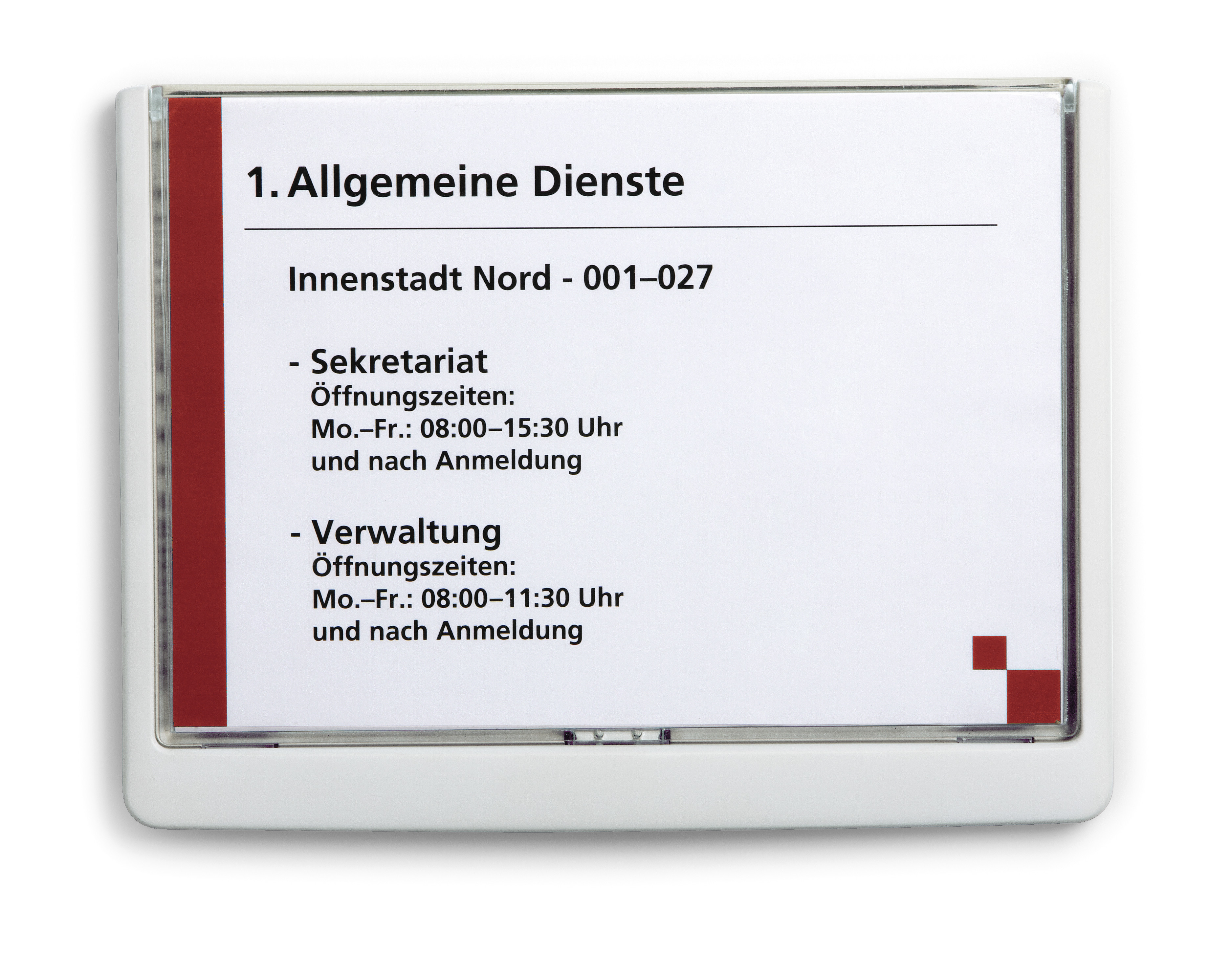 Dörrskylt Click Sign Vit 210x148.5mm A5 Liggande