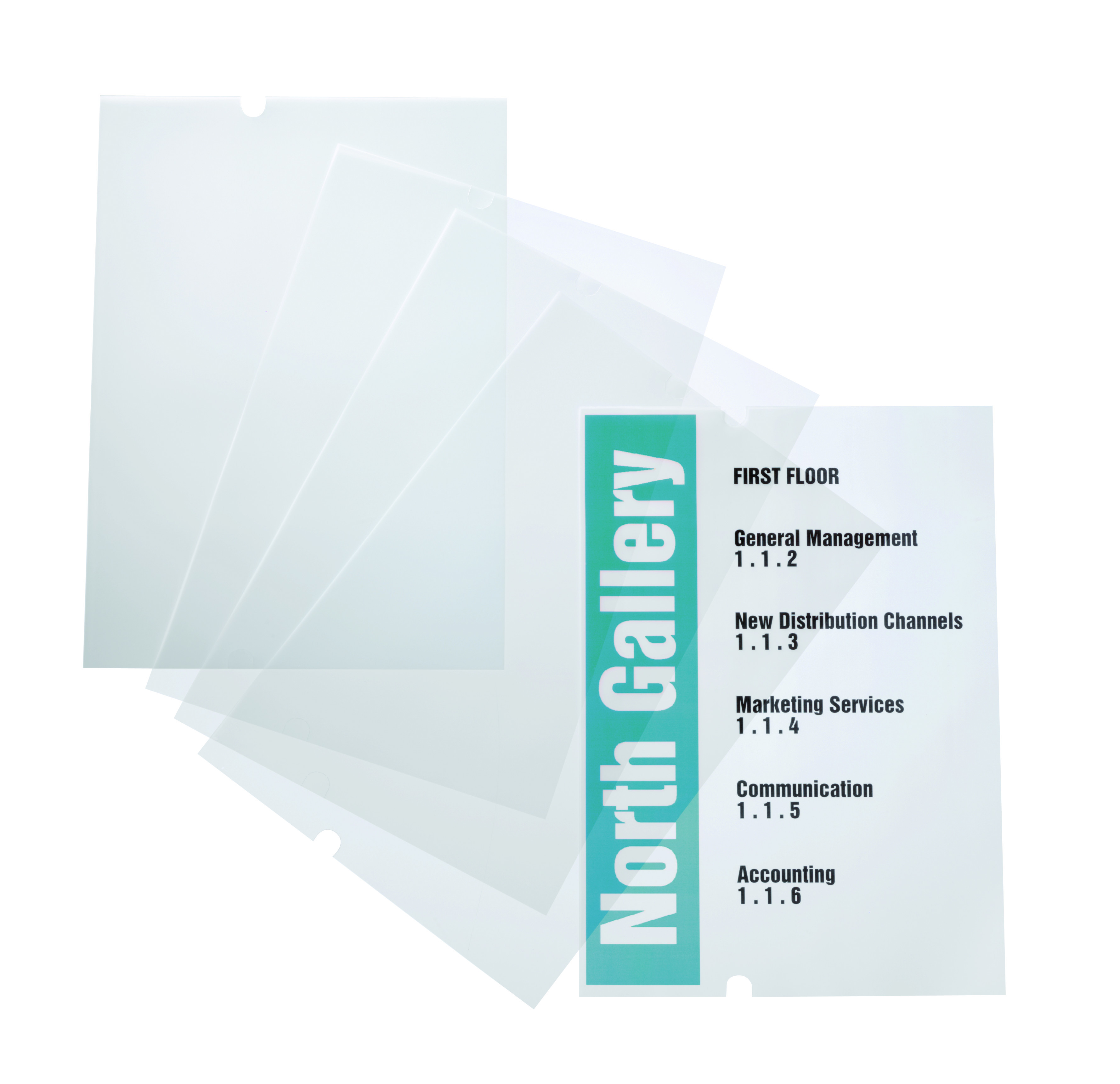 Refill till Golvställ Durable Crystal Sign 297x420mm A3 10st