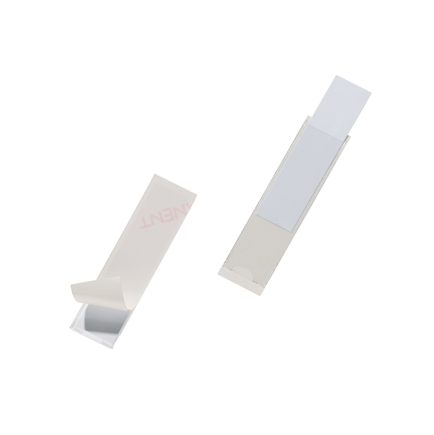 Plastficka Durable Pocketfix Självhäftande Transparent 75x18mm 10st