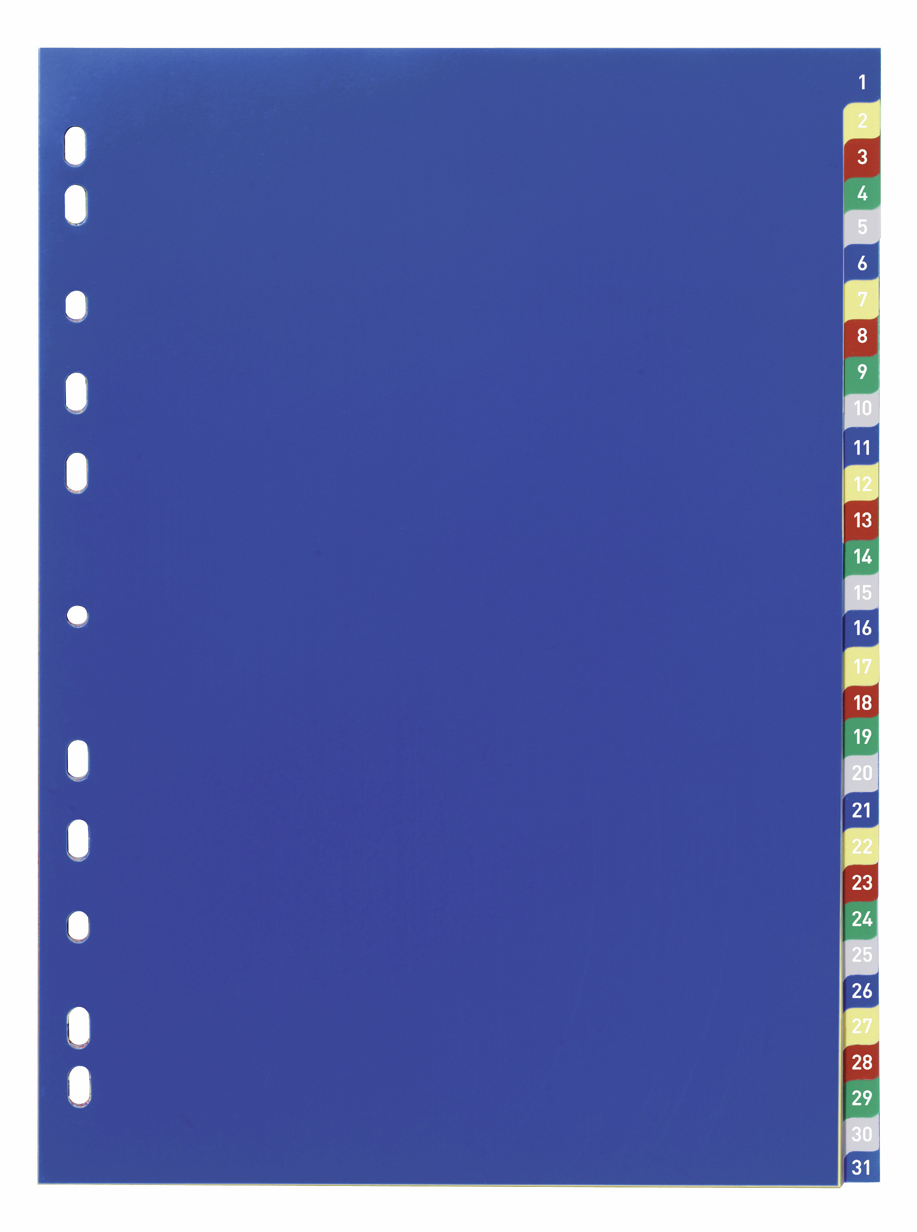 Pärmregister Durable 31-del med Tryckta Färgflikar & Försättsblad PP A4
