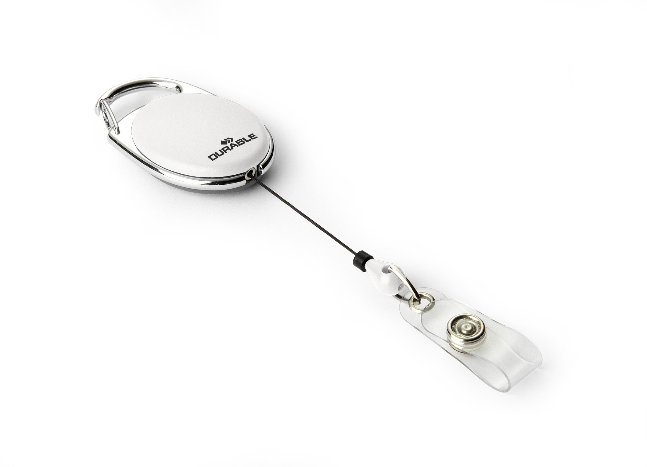 Korthållare Jojo Durable Style med Tryckknappsfäste Vit 10st