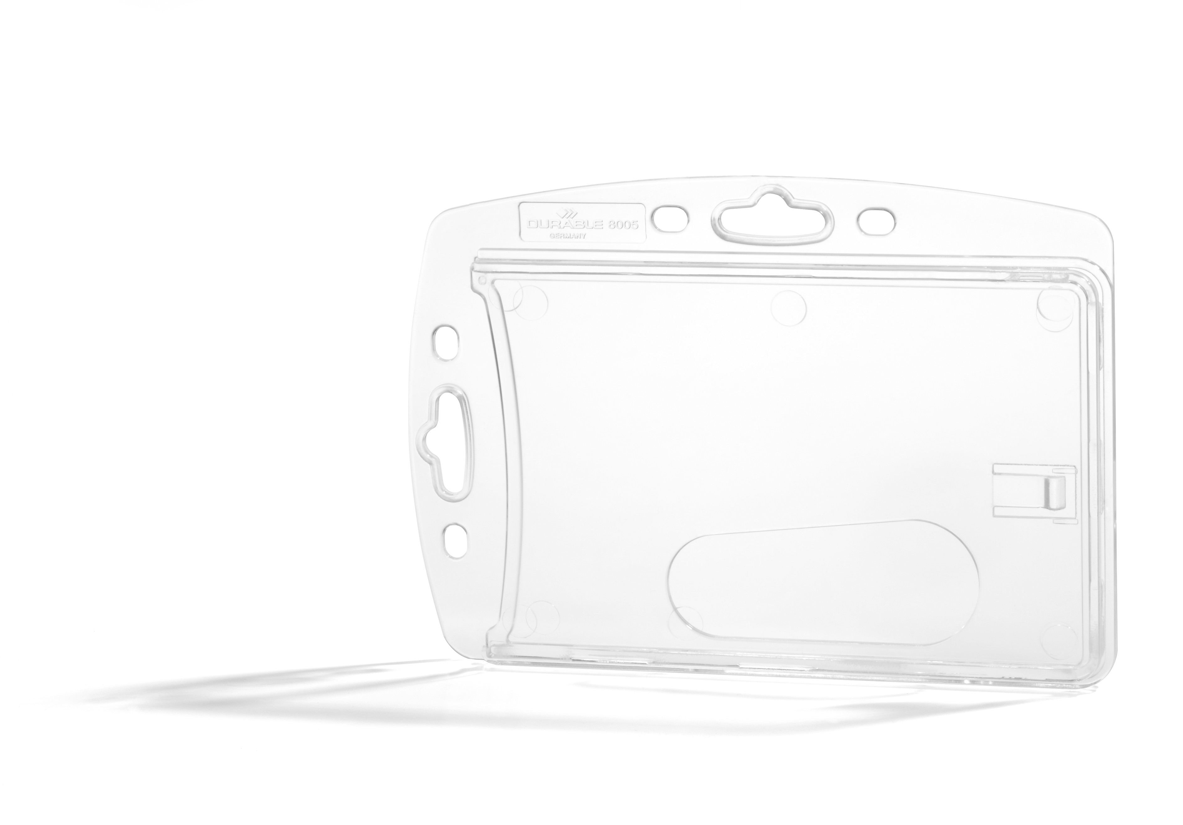 Korthållare Durable utan Fäste för 1 Kort Transparent 10st