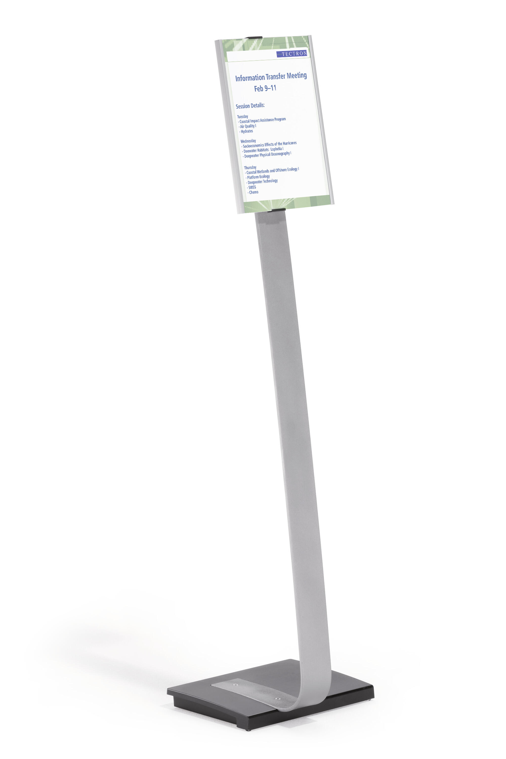 Golvställ Durable Info Sign Silver Stand A4