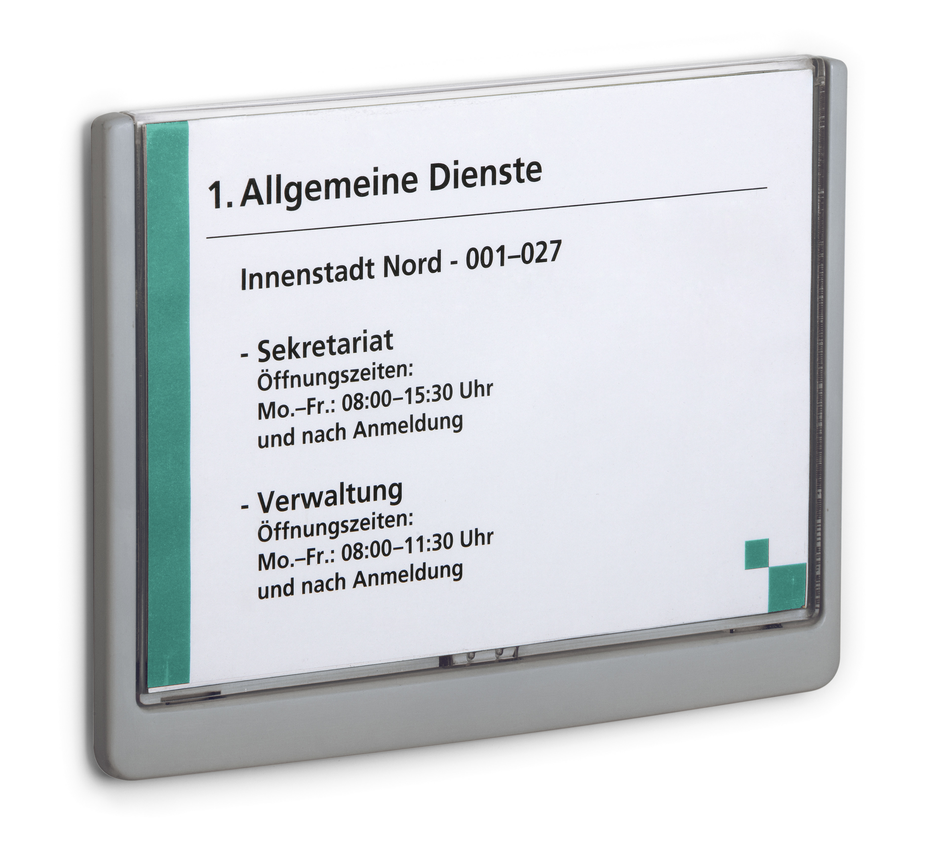 Dörrskylt Click Sign Grafit 210x148.5mm A5 Liggande