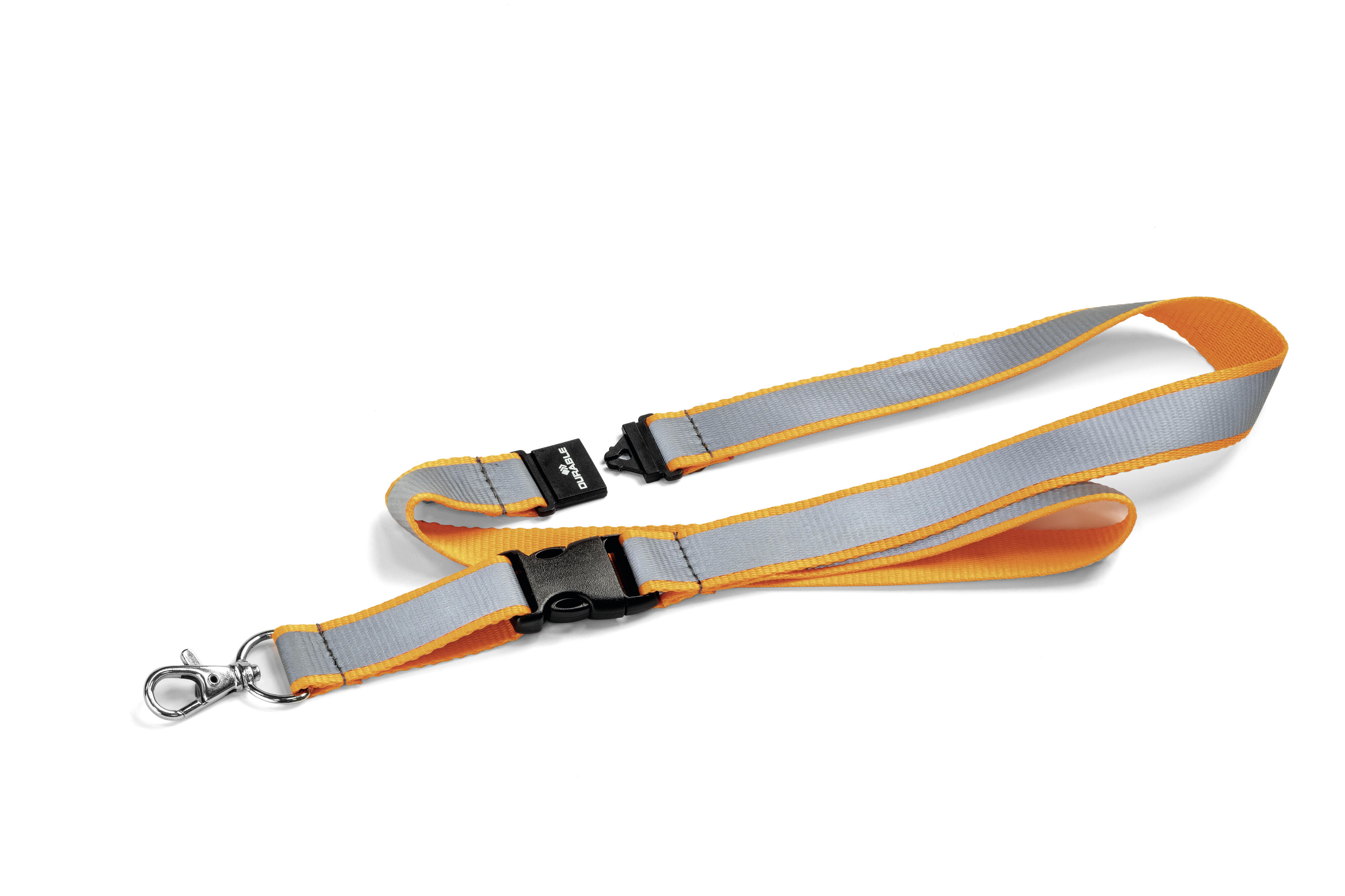 Textilhalsband Durable Reflect Secure Orange 20mm 53cm