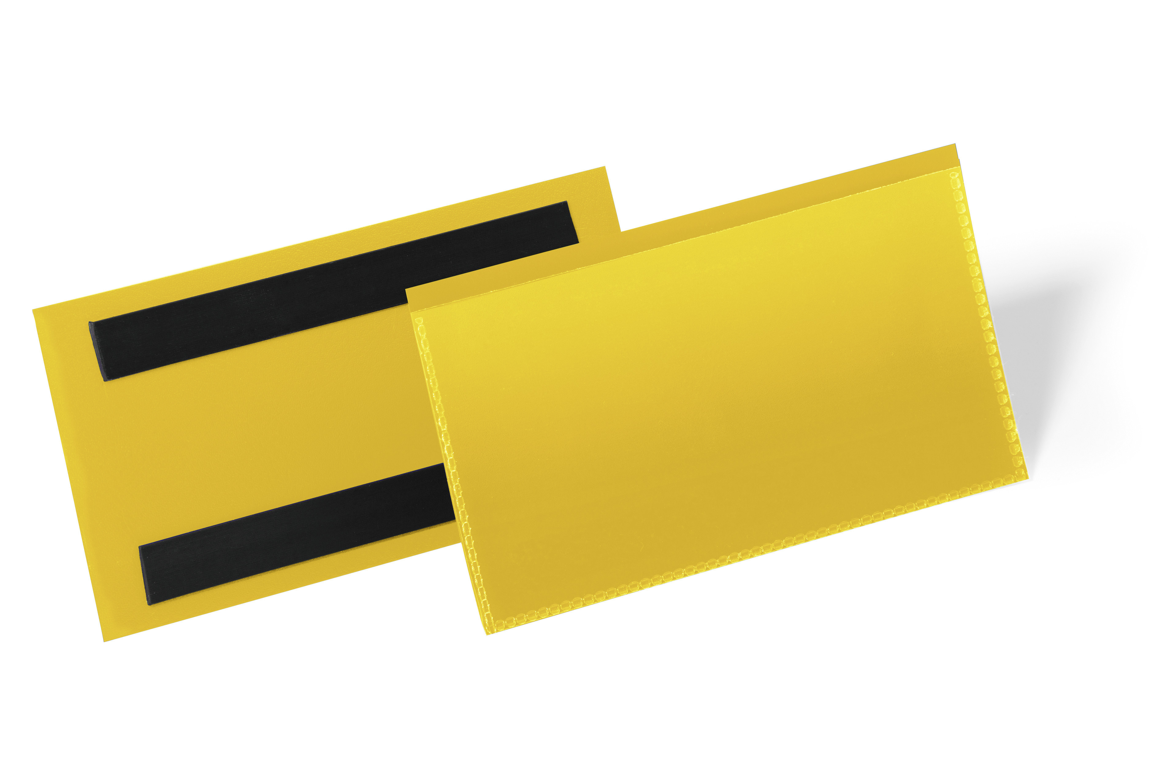 Etiketthållare Durable Magnetisk Gul 150x67mm 50st