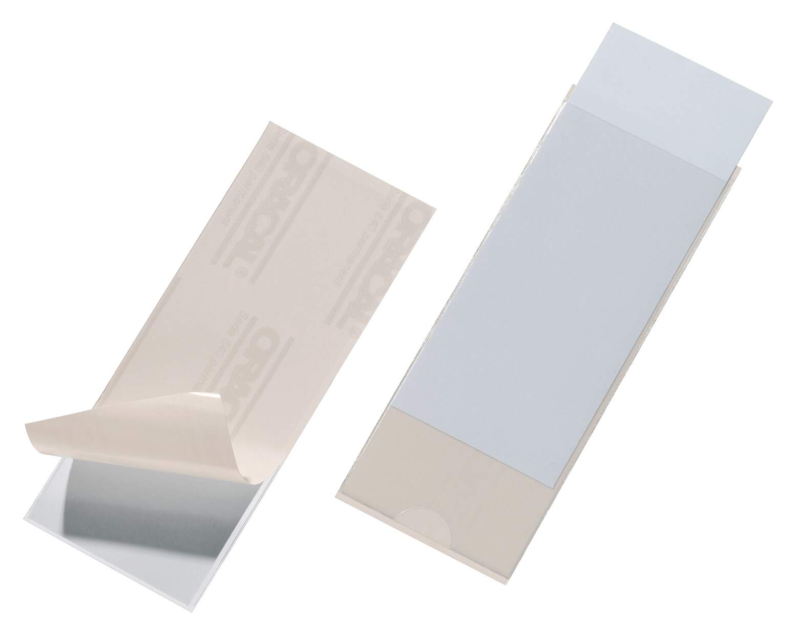 Plastficka Durable Pocketfix Självhäftande Transparent 150x58mm 10st