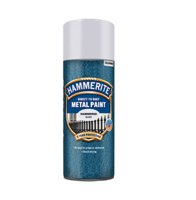 Metallfärg Hammerite Spray Silver 400ml