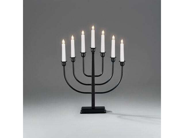 Elljusstake Konstsmide Metall Svart 7-Armad 34x45cm