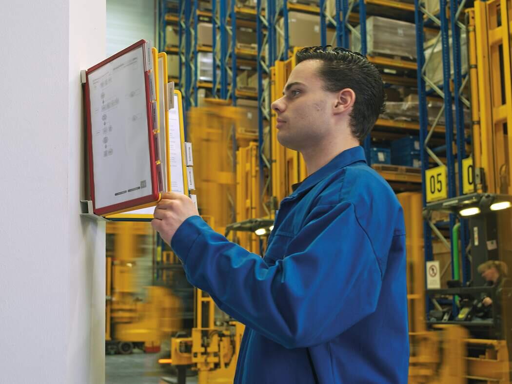 Väggställ Vario med 20 Paneler A4 Sorterade Färger extra bild 1 Väggställ Vario med 20 Paneler A4 Sorterade Färger extra bild 1