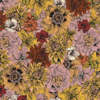 Textilgolv Forbo Flotex Floral 270006F Flower Rhapsody Rust 200cm