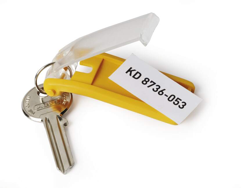 Nyckelbricka Durable Key Clip Sorterade Färger 6st
