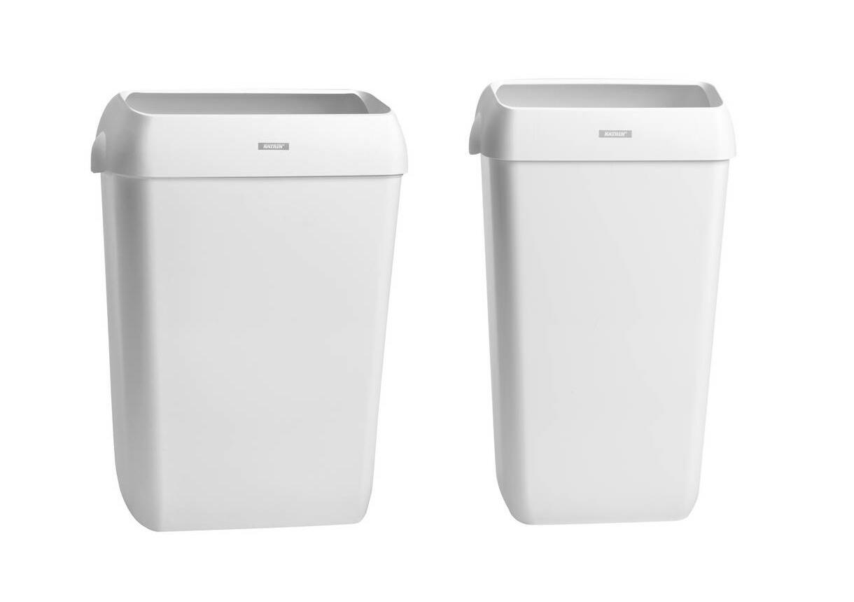 Papperskorg Katrin Väggfäste ABS-plast med Lock Vit Papperskorg Katrin Väggfäste ABS-plast med Lock Vit