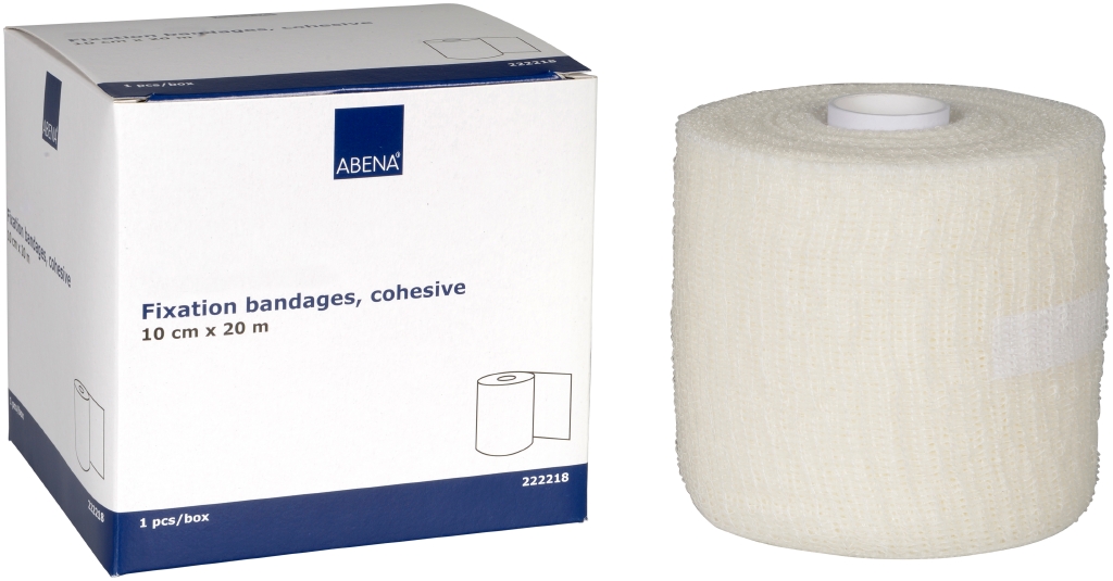 Fixeringsbinda Abena Cohesive Vit 10cm