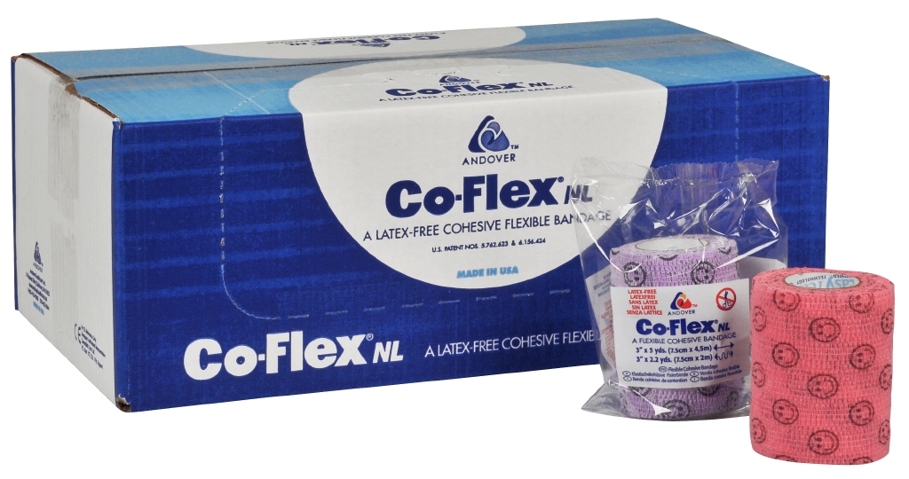 Kompressionsbinda CoFlex Självhäftande med Smiley-motiv 7.5cm
