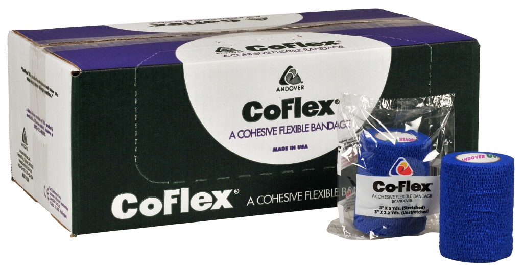 Kompressionsbinda CoFlex Självhäftande Blå 7.5cm