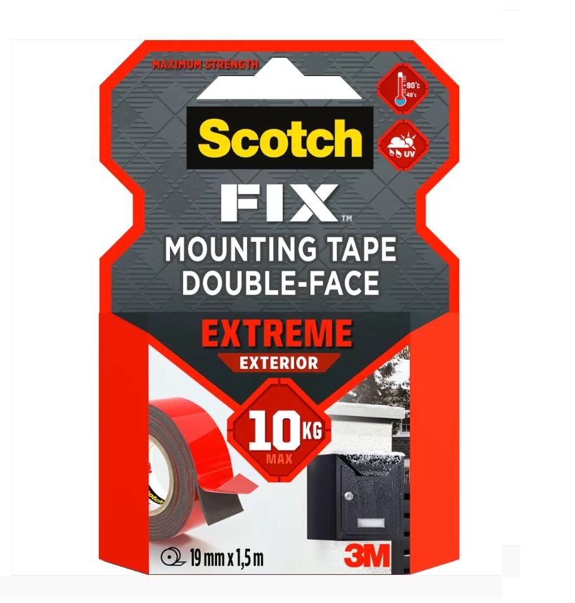 Monteringstejp 3M Scotch-Brite Extrem 19mmx1.5m