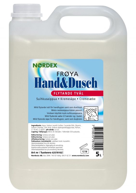 Dusch och Handtvål Nordex Refill Fröya 5L