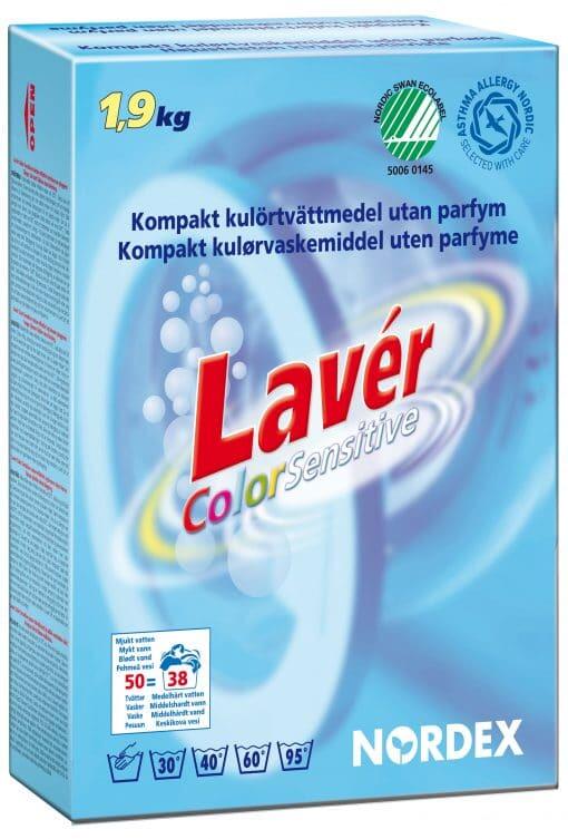 Tvättmedel Nordex Laver Color Sensitive 1.9kg