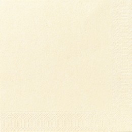 Servett Duni 3-Lagers Vanilij 24x24cm 250st