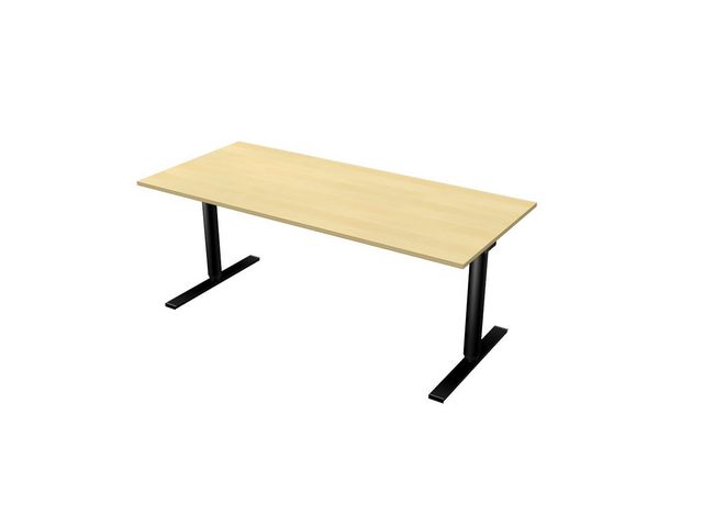 Bord Lanab El Björklaminat-Svart 180x80cm