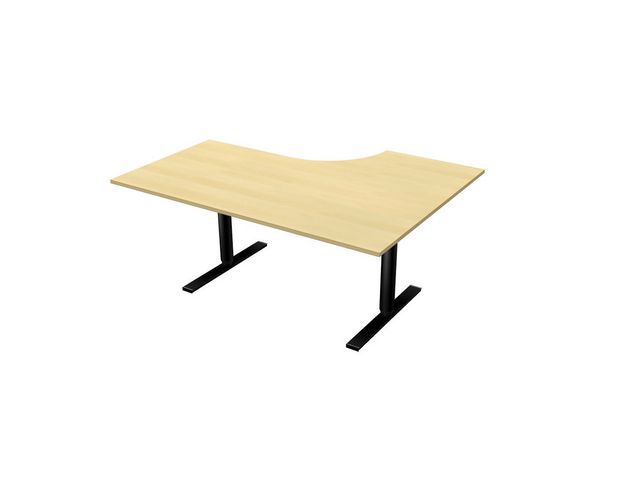 Bord Lanab El Vänster Björklaminat/Svart 160x120cm