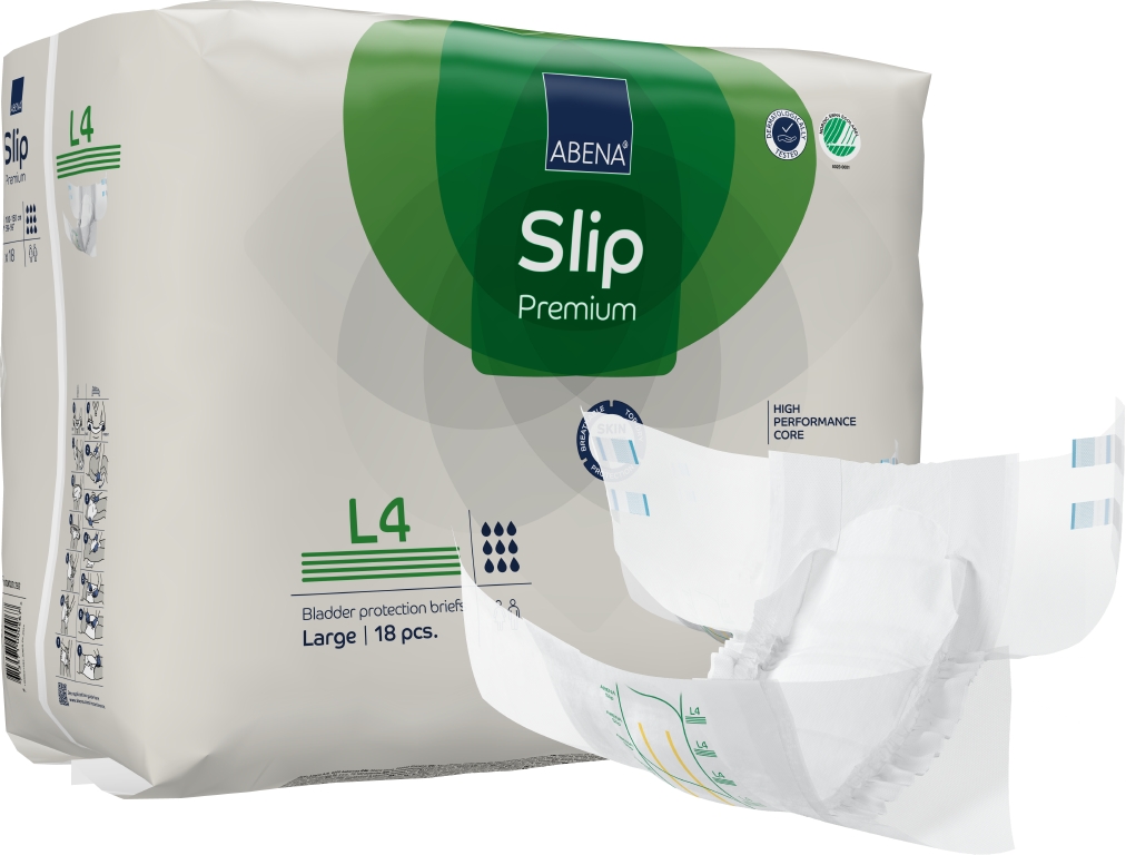 Allt-i-ett Skydd Abena Slip Premium Vit L4 100-150cm 9 Droppar 18st