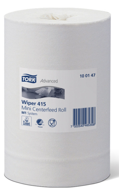 Torkrulle Tork Adv M1 1-Lag Vit 110m 11rl