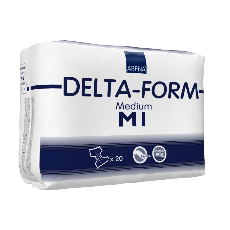 Inkontinensskyd Abena Delta-Form Vit M1 70-110cm 20st
