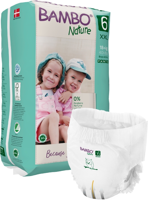 Byxblöja Bambo Nature Pant S6 18+kg 18st