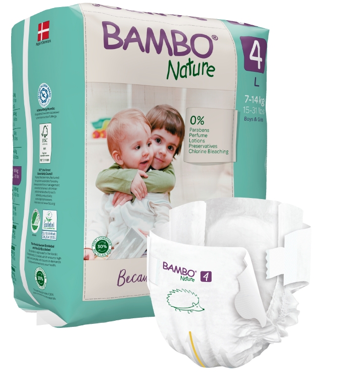 Öppen blöja Bambo Nature S4 7-14kg 24st