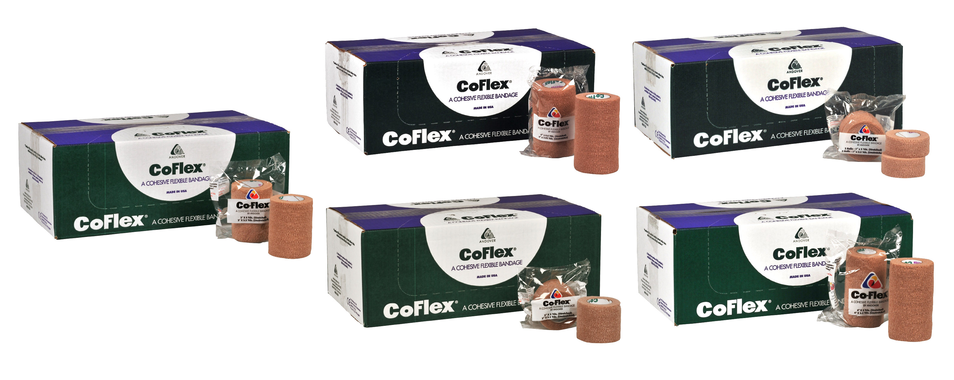 Kompressionsbinda CoFlex Självhäftande Beige 4.5m