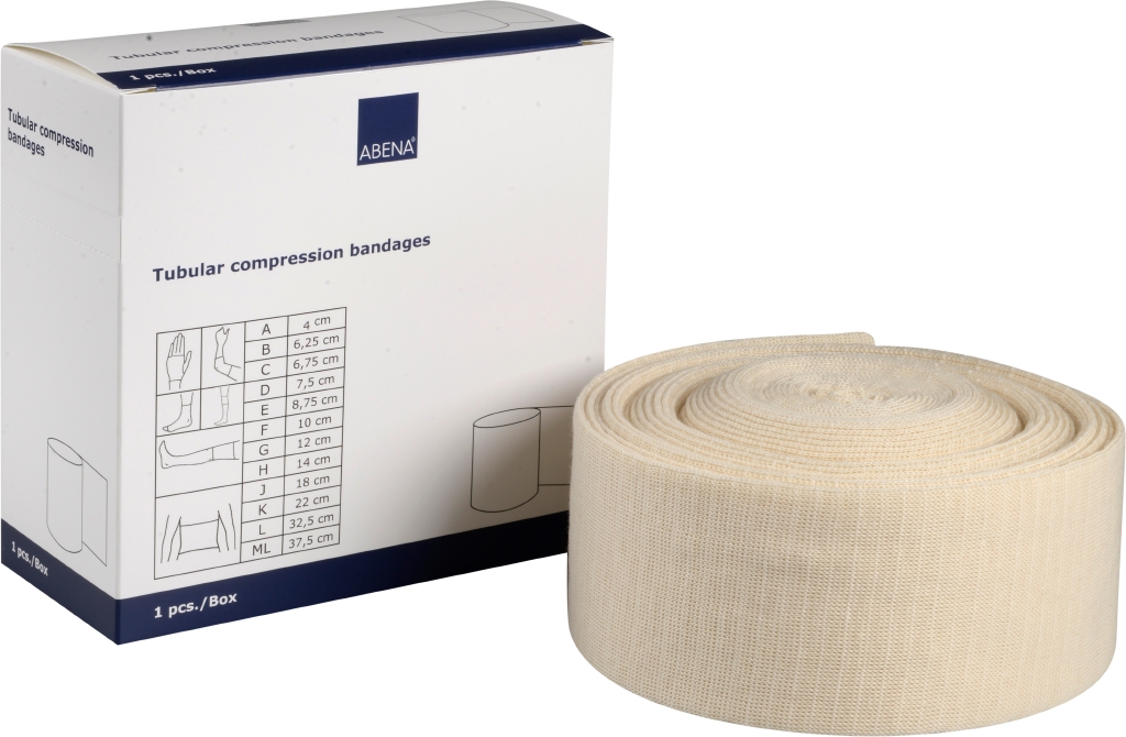 Tubbandage Kompression Abena Vit Storlek ML 37.5cm
