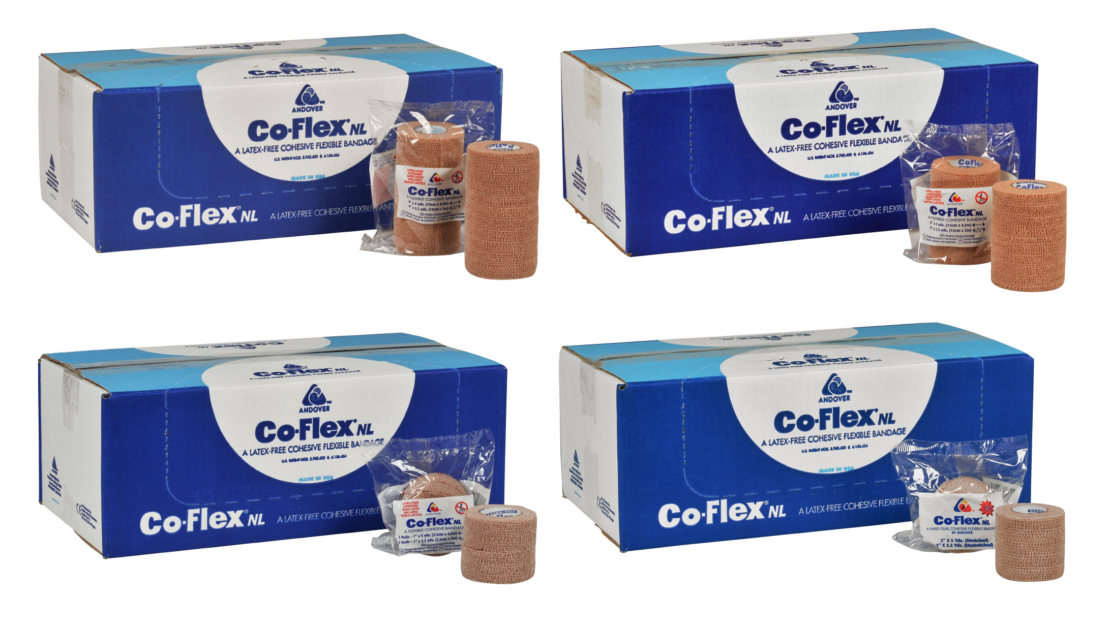 Kompressionsbinda CoFlex NL Självhäftande Beige 4.5m