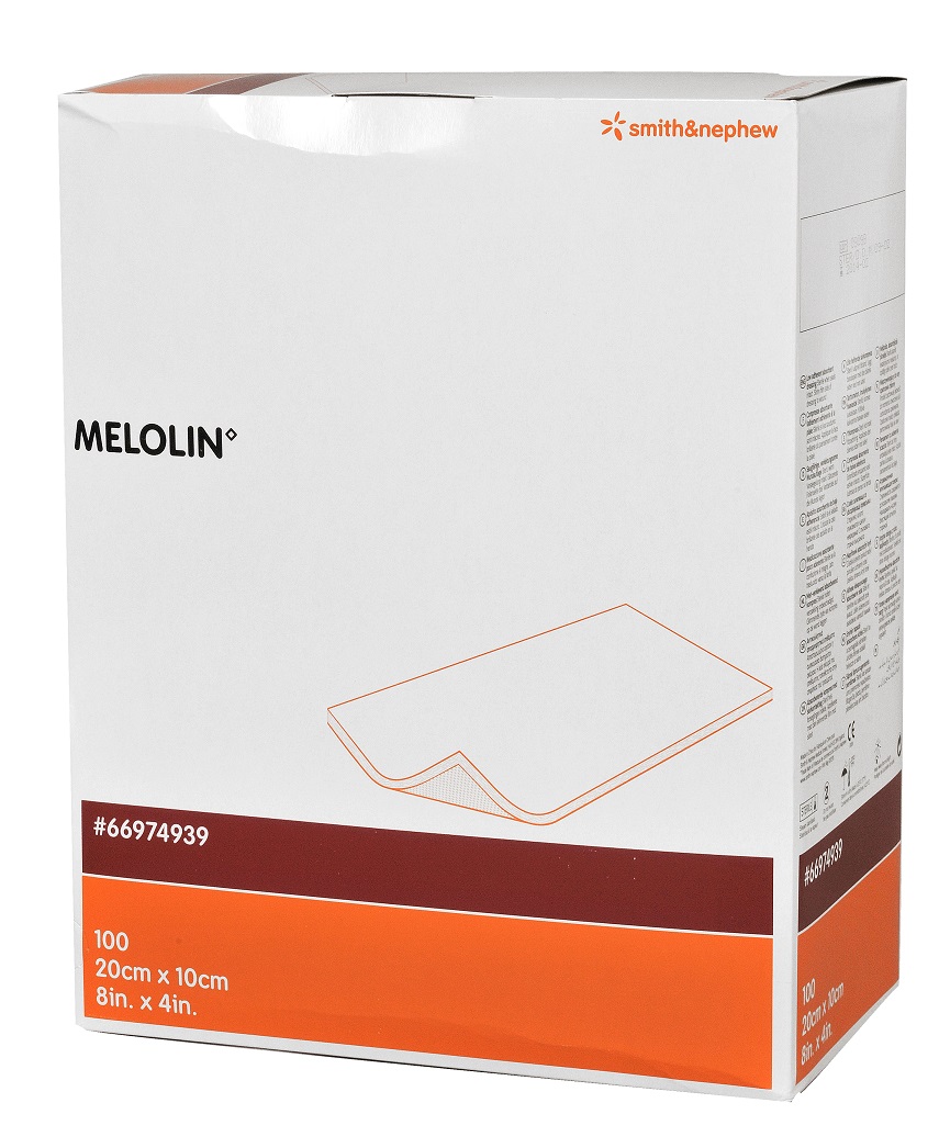 Kompress Absorberande Melolin Steril 10x20cm 100st