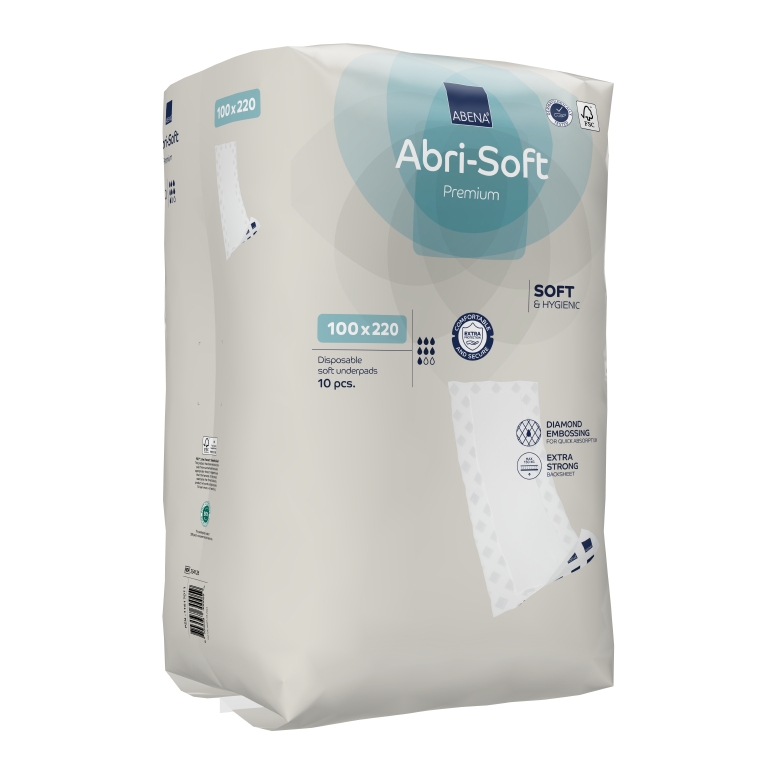 Lakansskydd Abena Abri-Soft Premium Vit 100x220cm 10st