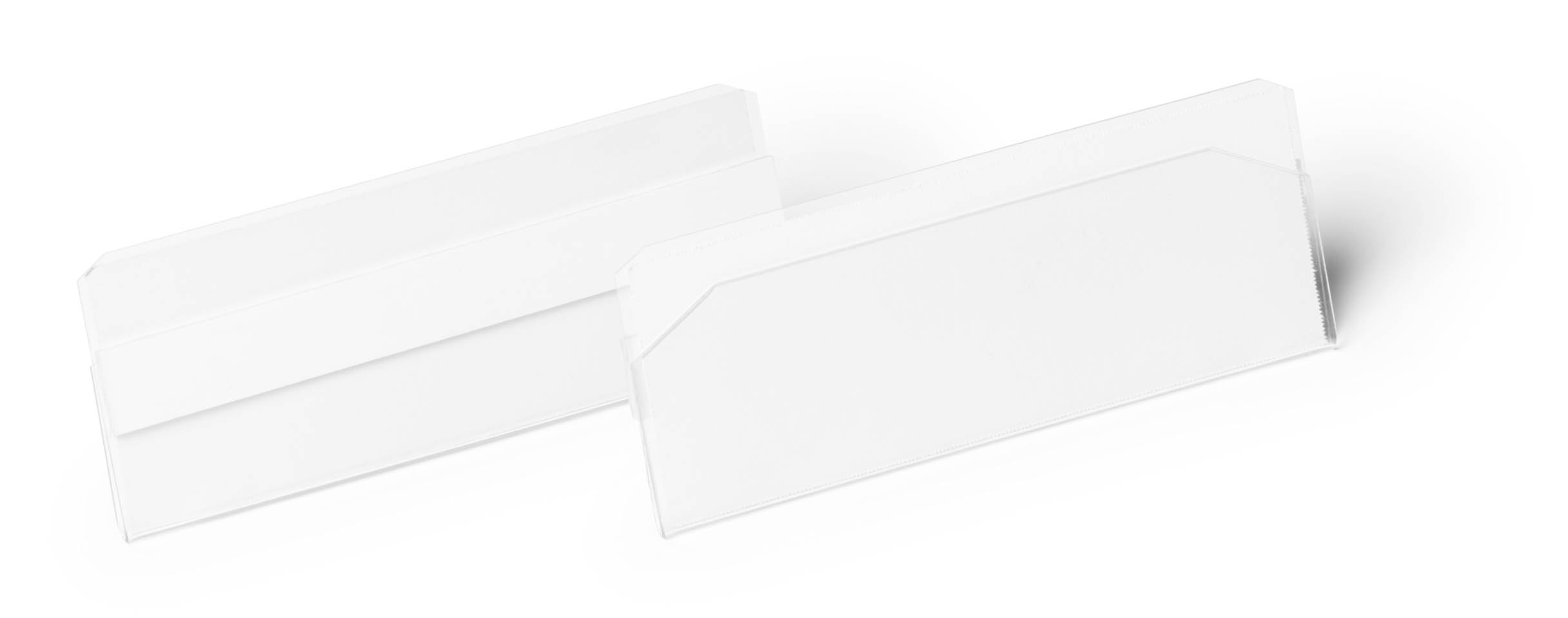 Etiketthållare Durable Självhäftande Hard Cover Transparent 100x38mm 10st