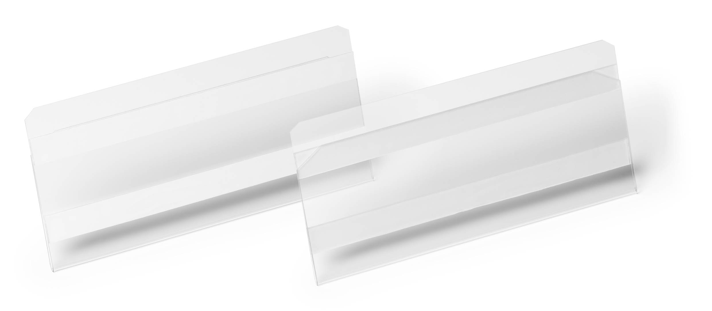 Etiketthållare Durable Självhäftande Hard Cover Transparent 150x67mm 10st