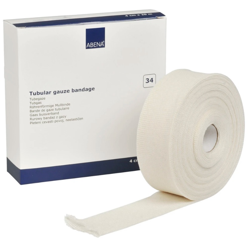 Tubbandage C Oblekt Bomull Vit Storlek 34 4cm