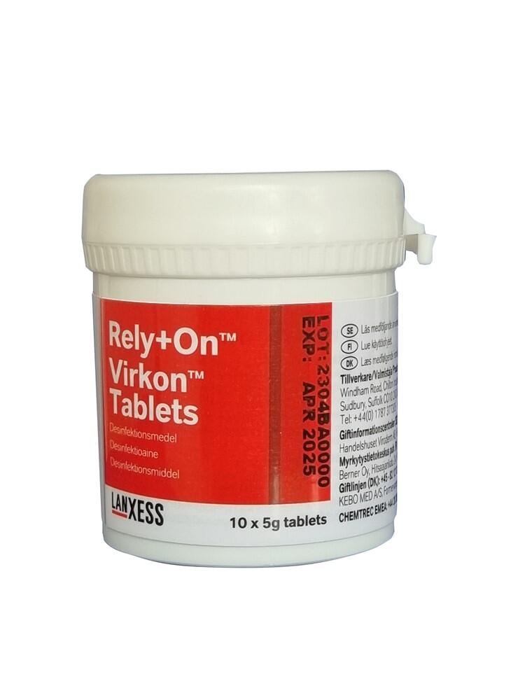 Desinficering Virkon Rely-On Tabletter 5g 10st